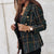 TOVE - CHIC CHECKED WOMEN BLAZER