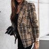 TOVE - CHIC CHECKED WOMEN BLAZER