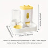 AUTOMATIC PET FEEDER WITH WATER FOUNTAIN - RAISED BOWL SET FOR CATS & DOGS