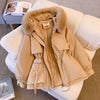 SAFIYA - FLEECE LINED COAT WITH FAUX FUR HOOD