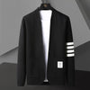 VARSITY PREMIUM CARDIGAN WITH SPORTY STRIPES