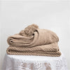 HEARTCOZY – LUXURIOUS KNITTED CHENILLE THROW BLANKET FOR BED AND SOFA