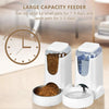 AUTOMATIC PET FEEDER AND WATER DISPENSER – STAINLESS STEEL GRAVITY SELF-FEEDING SYSTEM FOR CATS & DOGS