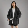 CHIC WOMEN'S DOUBLE-BREASTED WOOLEN COAT - LOOSE RETRO CASUAL JACKET FOR OFFICE & OUTERWEAR