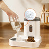 AUTOMATIC PET FEEDER WITH WATER FOUNTAIN - RAISED BOWL SET FOR CATS & DOGS