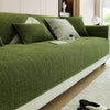 SOLID COLOR CHENILLE ANTI-SCRATCH COUCH COVER WITH HERRINGBONE DESIGN