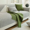 SOLID COLOR CHENILLE ANTI-SCRATCH COUCH COVER WITH HERRINGBONE DESIGN