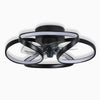 FLOWER LED MODERN FLUSH MOUNT CEILING FAN WITH REMOTE CONTROL