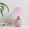 ANTIQUE PLEATED VINTAGE TABLE LAMP WITH PLEATED SHADE