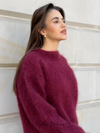 MAYA - LUXURIOUS MOHAIR CREWNECK SWEATER