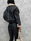 ELEONORA - WOMEN LEATHER JACKET WITH FLEECE LINING