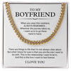 TO MY BOYFRIEND NECKLACE | HAND IN HAND PENDANT | MEANINGFUL GIFT FOR HIM