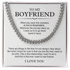 TO MY BOYFRIEND NECKLACE | HAND IN HAND PENDANT | MEANINGFUL GIFT FOR HIM