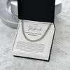 TO MY HUSBAND NECKLACE | HEARTFELT GIFT FOR HIM | ADJUSTABLE STAINLESS STEEL CHAIN