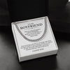 TO MY BOYFRIEND NECKLACE | HAND IN HAND PENDANT | MEANINGFUL GIFT FOR HIM