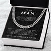 TO MY MAN PROMISE NECKLACE | BOYFRIEND OR ANNIVERSARY GIFT | I LOVE YOU FOREVER & ALWAYS