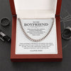 TO MY BOYFRIEND NECKLACE | HAND IN HAND PENDANT | MEANINGFUL GIFT FOR HIM