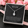 TO MY BEAUTIFUL BRIDE ALLURING BEAUTY NECKLACE | BLACK LACE EDITION | ELEGANT WEDDING GIFT