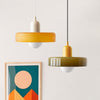 BAUHAUS PENDANT LAMP – COLORED GLASS LIGHT WITH MODERN ARTISTIC DESIGN