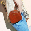 Little Queen Bag - Lightweight Vegan Leather Crossbody with Spacious Half-Moon Compartment