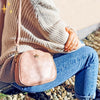 Little Queen Bag - Lightweight Vegan Leather Crossbody with Spacious Half-Moon Compartment