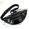 Rosalie Fanny Pack - Vega Leather Hip Bag with Pockets and Zippers for a Fashionable and Functional Look