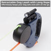 DUAL RETRACTABLE DOG LEASH WITH FLASHLIGHT & WASTE BAG HOLDER – NO-TANGLE LEASH FOR WALKING TWO DOGS