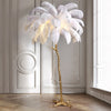 FEATHERLIGHT – ELEGANT OSTRICH FEATHER FLOOR LAMP FOR LUXURIOUS INTERIORS