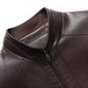 MEN'S WARM PLUSH LINING GENUINE LEATHER JACKET