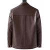 MEN'S WARM PLUSH LINING GENUINE LEATHER JACKET