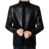 MEN'S WARM PLUSH LINING GENUINE LEATHER JACKET