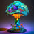 LAMPEFANTAISIE – STUNNING STAINED GLASS MUSHROOM LAMP FOR A SOOTHING AMBIENCE