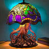 LAMPEFANTAISIE – STUNNING STAINED GLASS MUSHROOM LAMP FOR A SOOTHING AMBIENCE